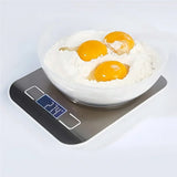 Báscula de cocina portátil de 5kg/10kg 1g Báscula electrónica para café Superficie de acero inoxidable LCD retroiluminada Báscula de alimentos para cocina Herramienta de pesaje