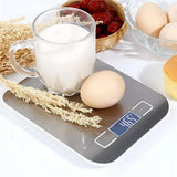 Báscula de cocina portátil de 5kg/10kg 1g Báscula electrónica para café Superficie de acero inoxidable LCD retroiluminada Báscula de alimentos para cocina Herramienta de pesaje